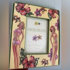 New picture frame by Havok. Rockabilly, tiki, kitschy, vintage style. Gift